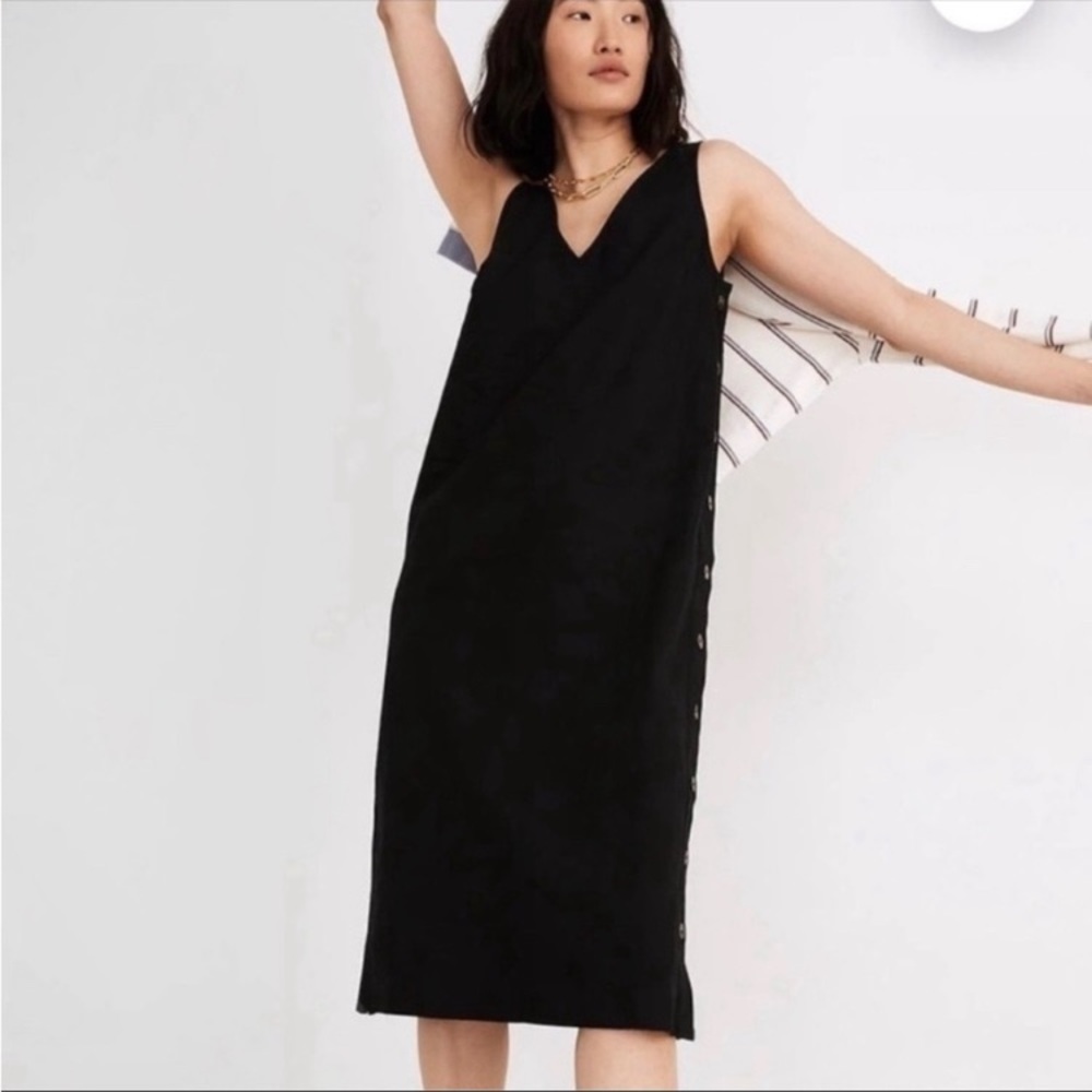 Madewell linen midi dress